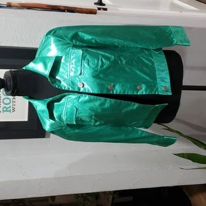 Chicos 0 Green Jacket